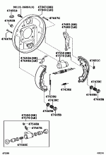 REAR DRUM BRAKE WHEEL CYLINDER & BACKING PLATE 1